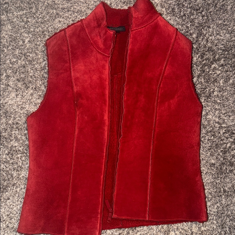 Express Vibrant Red Vest